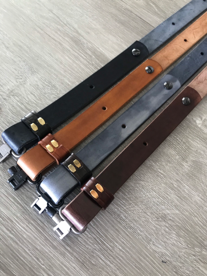 Adjustable Leather Rifle Sling, 1- or 1.25-inch