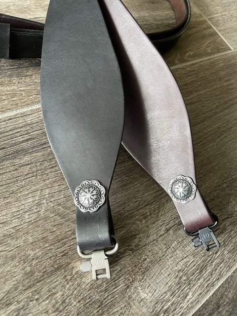 Thumbhole Rifle sling in English Bridle Leather