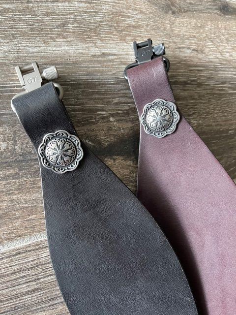 Thumbhole Rifle sling in English Bridle Leather