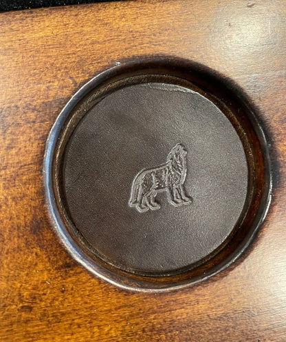 Western Wildlife Leather Coaster Set