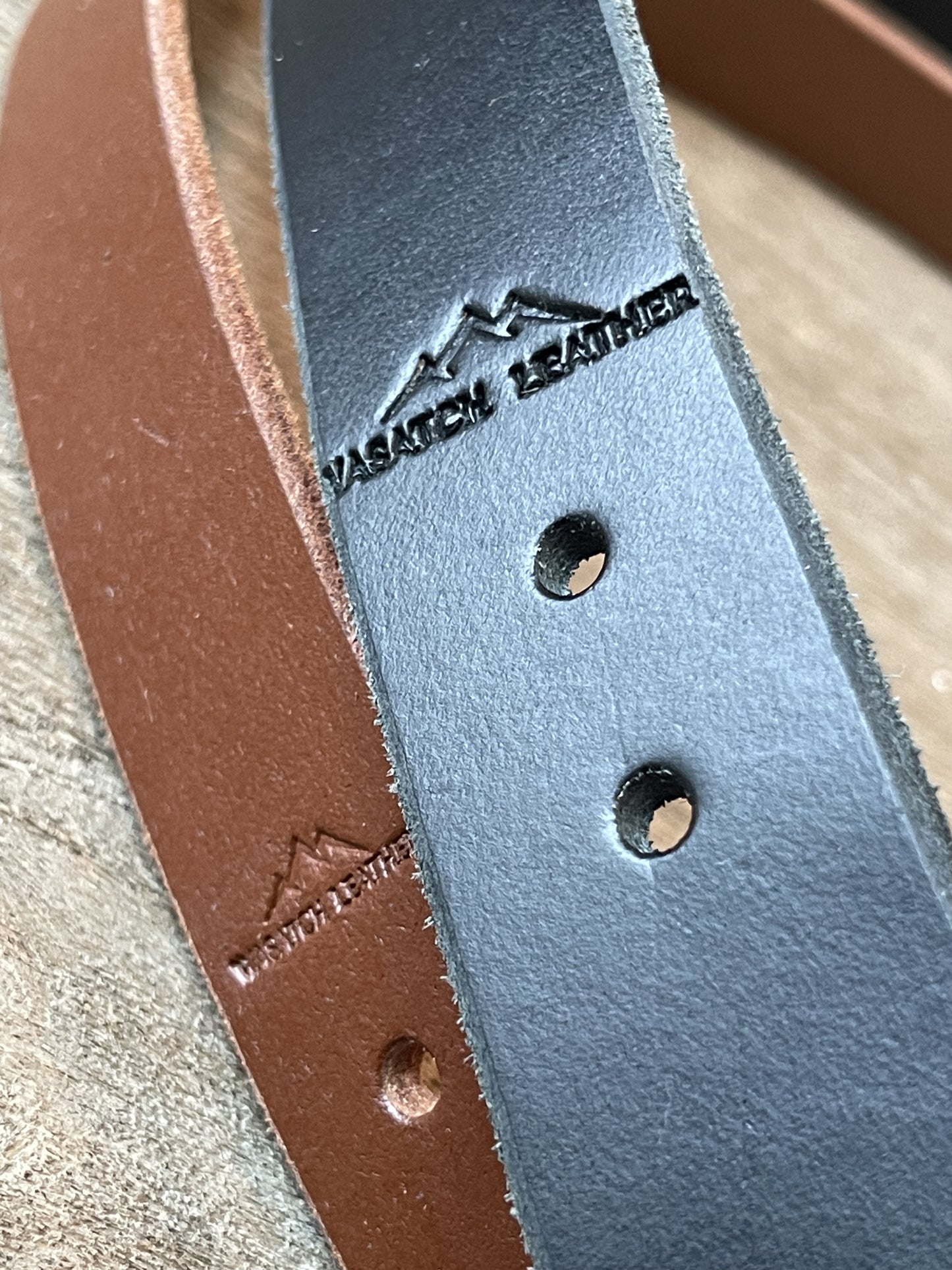 Rugged Leather Rifle Strap, 1.0- or 1.25-inch, Double Chicago Screws, Brown or Black