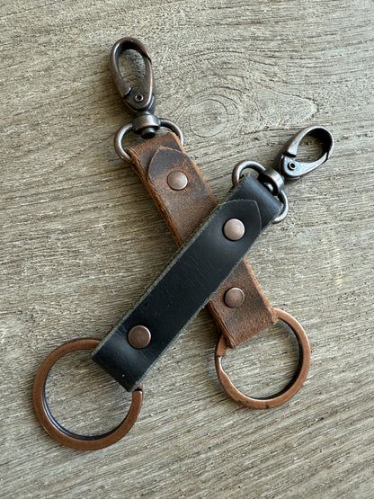 Key Fob with Ring and Swivel Snap