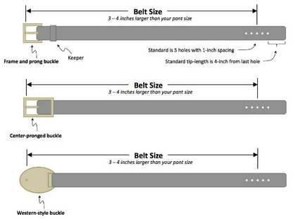 Leather Belt with Antique Silver Western Floral Buckle Set (1-inch Width)