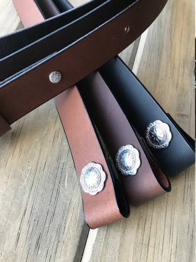 Buffalo Leather Adjustable Rifle Sling, Black, Light Brown or Chocolate, 1.25 inch