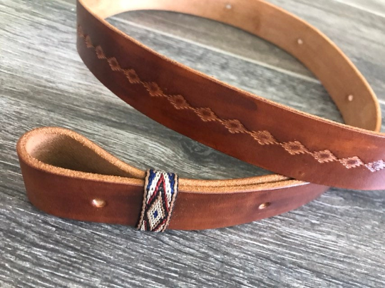 Leather Rifle Sling, Adjustable, 1.25-inch