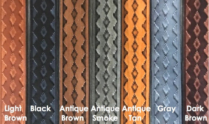 Leather Rifle Sling (Gun Strap), Southwestern Hand-tooling, Finished in Various Colors