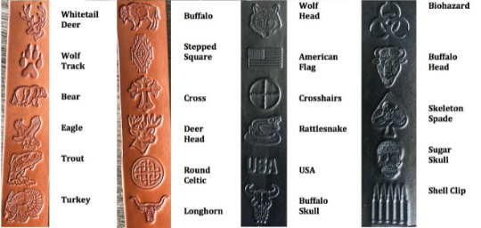 Personalized Leather Rifle Sling (Gun Sling), Adjustable, You Choose the Stamp, Brown or Black, “Venom” Cobra-Style