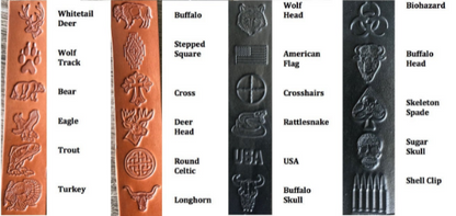 Personalized Leather Rifle Sling (Gun Sling), Adjustable, You Choose the Stamp, Brown or Black, “Venom” Cobra-Style