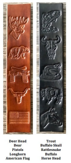 Personalized Leather Rifle Sling, You Choose the Stamp, Finished in Walnut