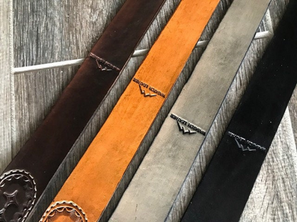 Venom Padded Leather Rifle Sling Hand-Tooled and Finished in Antique Smoke, Antique Tan, Brown or Black