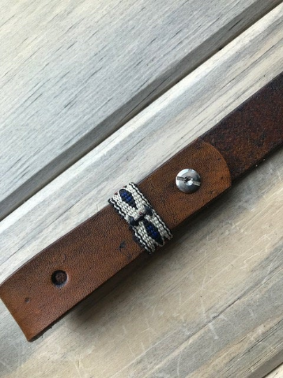 Cobra Padded Leather Rifle Sling – Basket Weave in Antique Tan