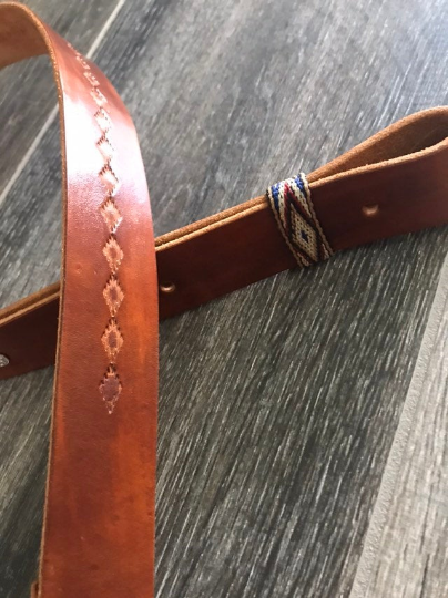 Leather Rifle Sling, Adjustable, 1.25-inch