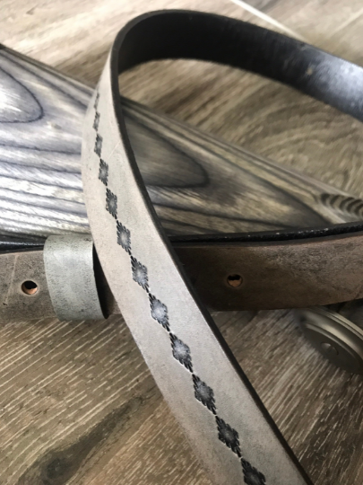 Tooled Adjustable Leather Rifle Sling, 1- or 1.25-inch, Several Colors