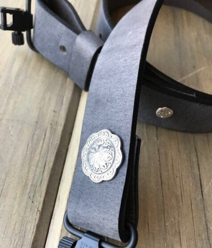 Buffalo Leather Adjustable Rifle Sling (Gun Sling) with Optional Personalization, Pull-up Oil Tanned, 1.25 inch