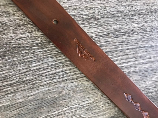 Leather Rifle Sling, Adjustable, 1.25-inch