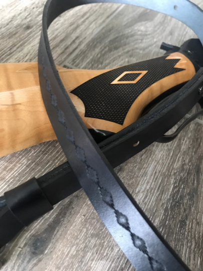 Tooled Adjustable Leather Rifle Sling, 1- or 1.25-inch, Several Colors