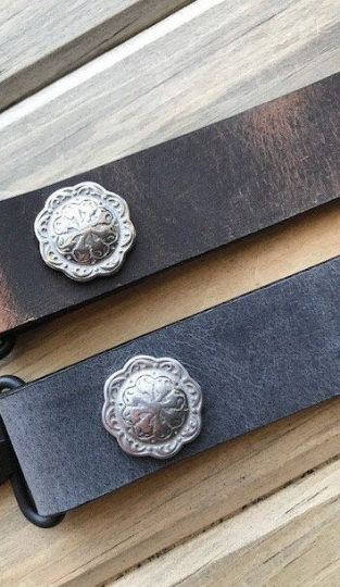 Buffalo Leather Adjustable Rifle Sling (Gun Sling) with Optional Personalization, Pull-up Oil Tanned, 1.25 inch