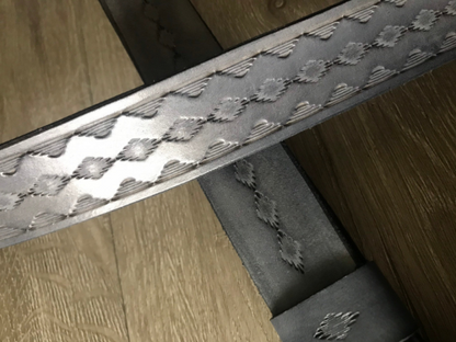 Leather Rifle Sling (Gun Strap), Southwestern Hand-tooling, Finished in Various Colors