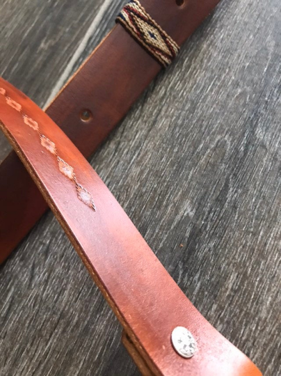 Leather Rifle Sling, Adjustable, 1.25-inch