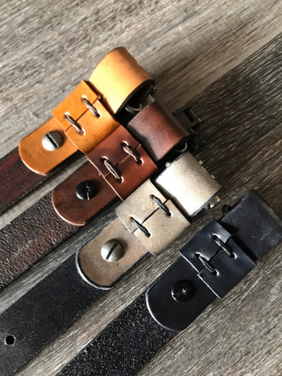 Venom Padded Leather Rifle Sling Hand-Tooled and Finished in Antique Smoke, Antique Tan, Brown or Black