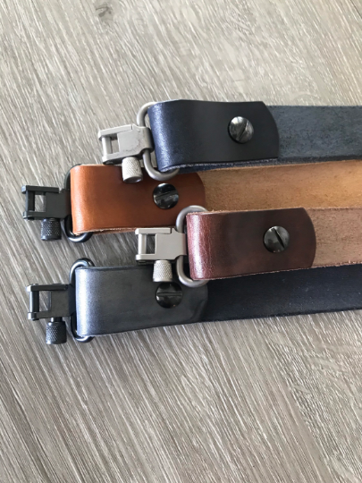 Adjustable Leather Rifle Sling, 1- or 1.25-inch