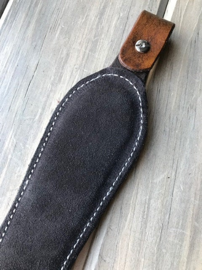 Cobra Padded Leather Rifle Sling – Basket Weave in Antique Tan