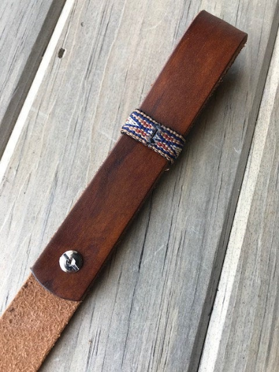 Personalized Leather Rifle Sling (Gun Sling), Adjustable, You Choose the Stamp, Brown or Black, 1-inch