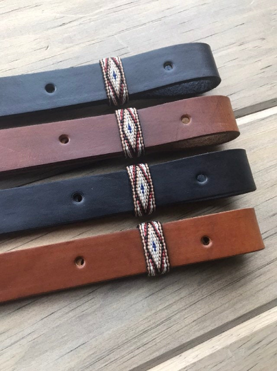 Personalized Leather Rifle Sling (Gun Sling), Adjustable, You Choose the Stamp, Brown or Black, 1-inch