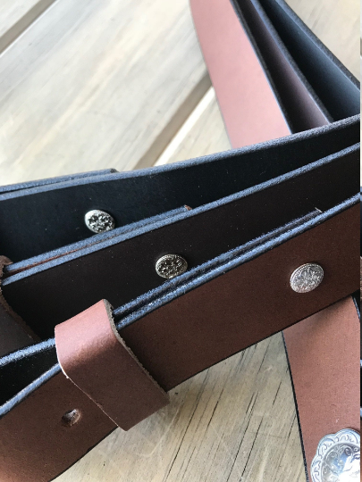 Buffalo Leather Adjustable Rifle Sling, Black, Light Brown or Chocolate, 1.25 inch